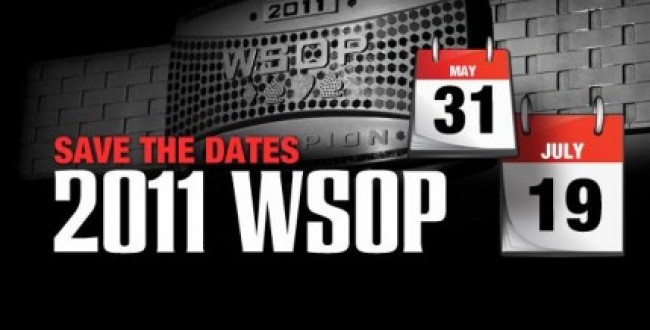 2011 WSOP Dates 429x285